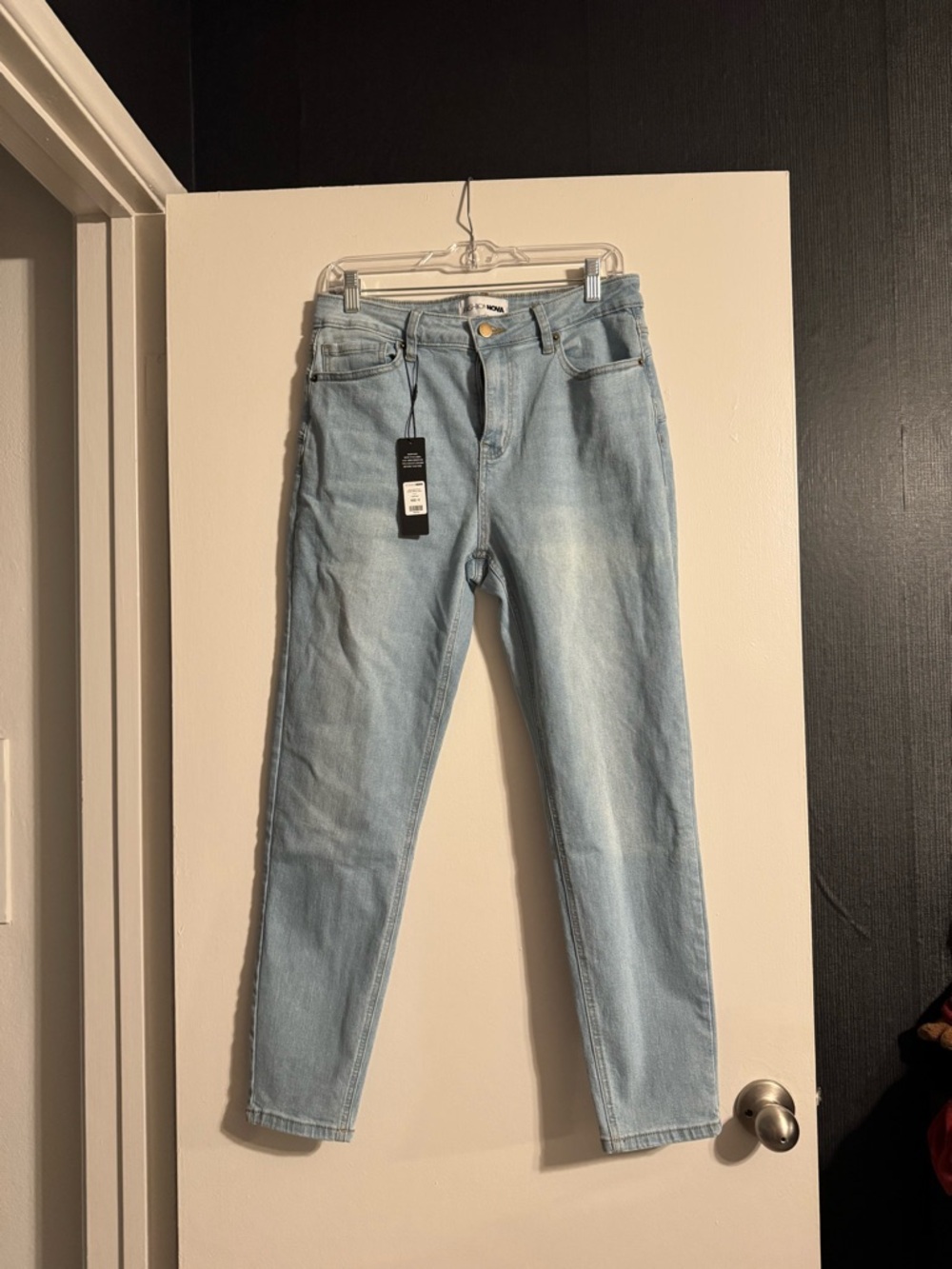 Fashion Nova Light Blue Skinny Jeans - High-Rise Slim
